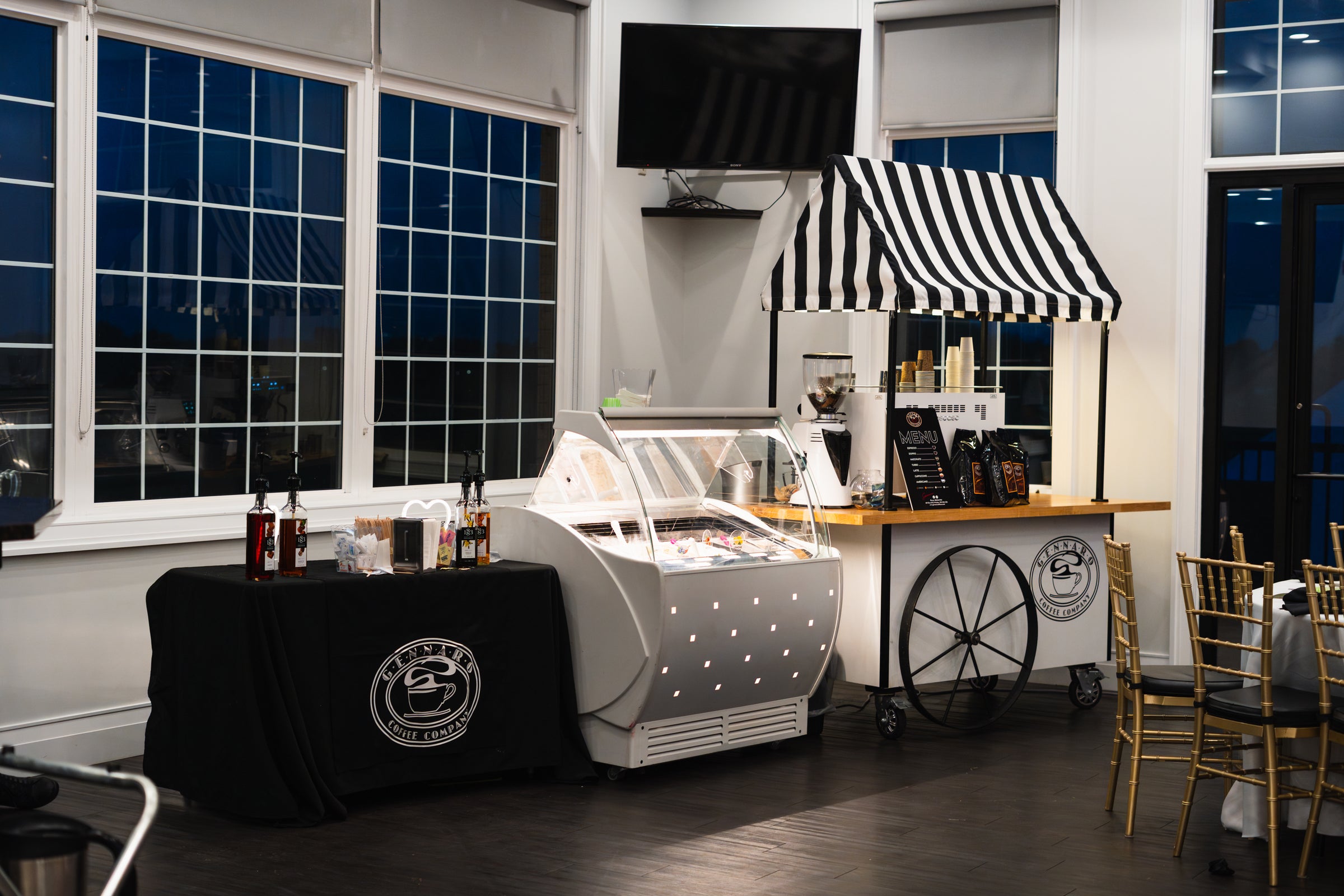 Gennaro gelato catering cart